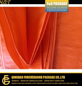 Orange Water proof PE Tarpaulin Covers