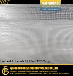 Standard 3x3 mesh(0.85cm*0.85cm) PE Film LENO Tarp