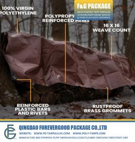 Brown Ground Poly Tarp Cover